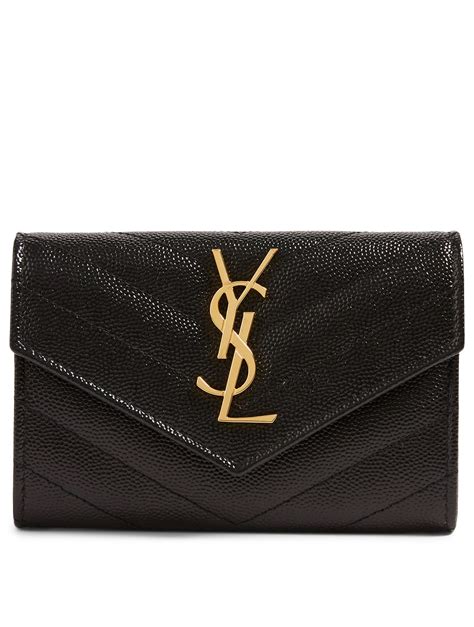 saint laurent monogram quilted wallet|ysl monogram wallet price.